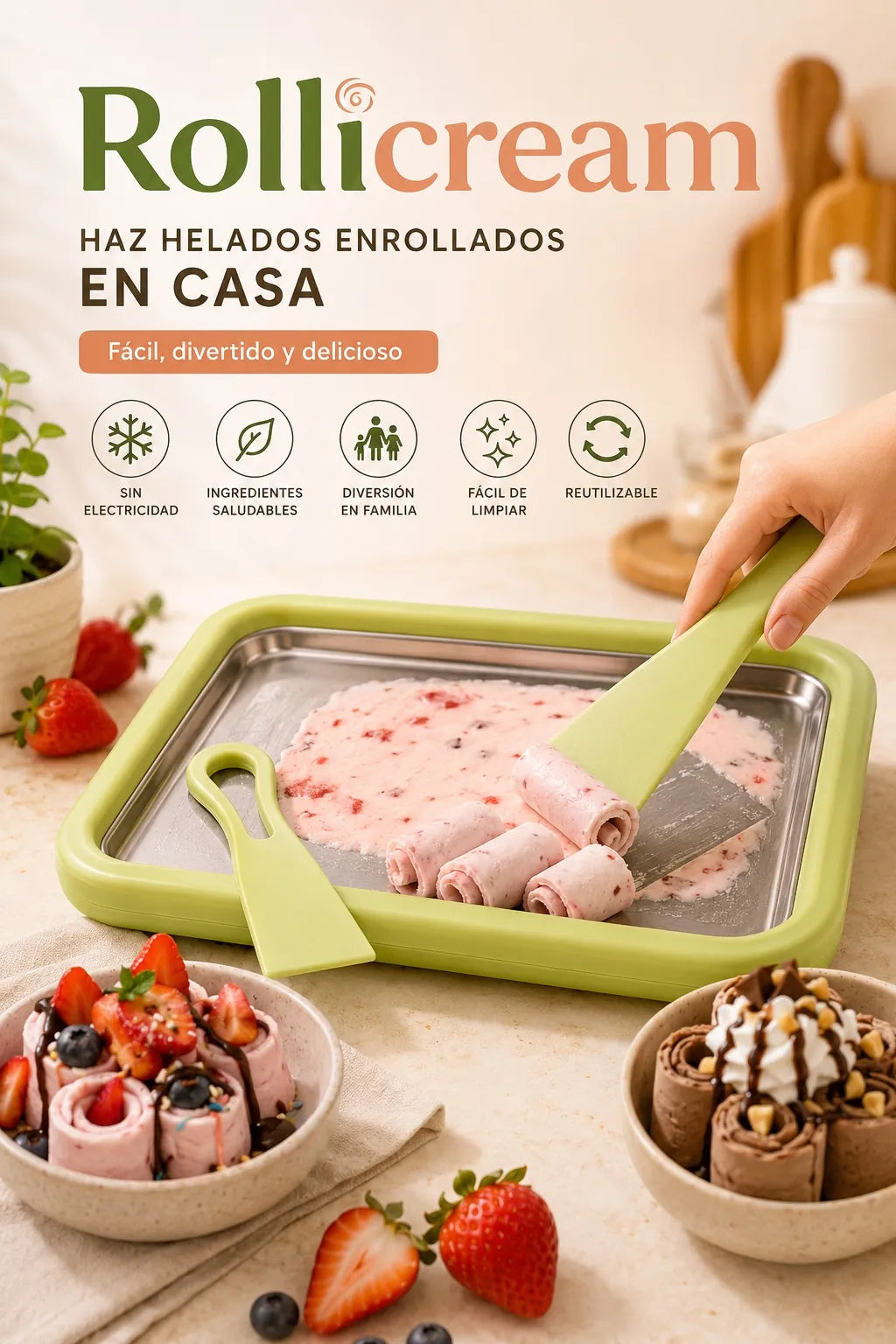Rollicream – Kit para Helados